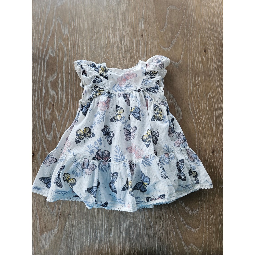Catherine malandrino baby girl butterfly dress 18 mos